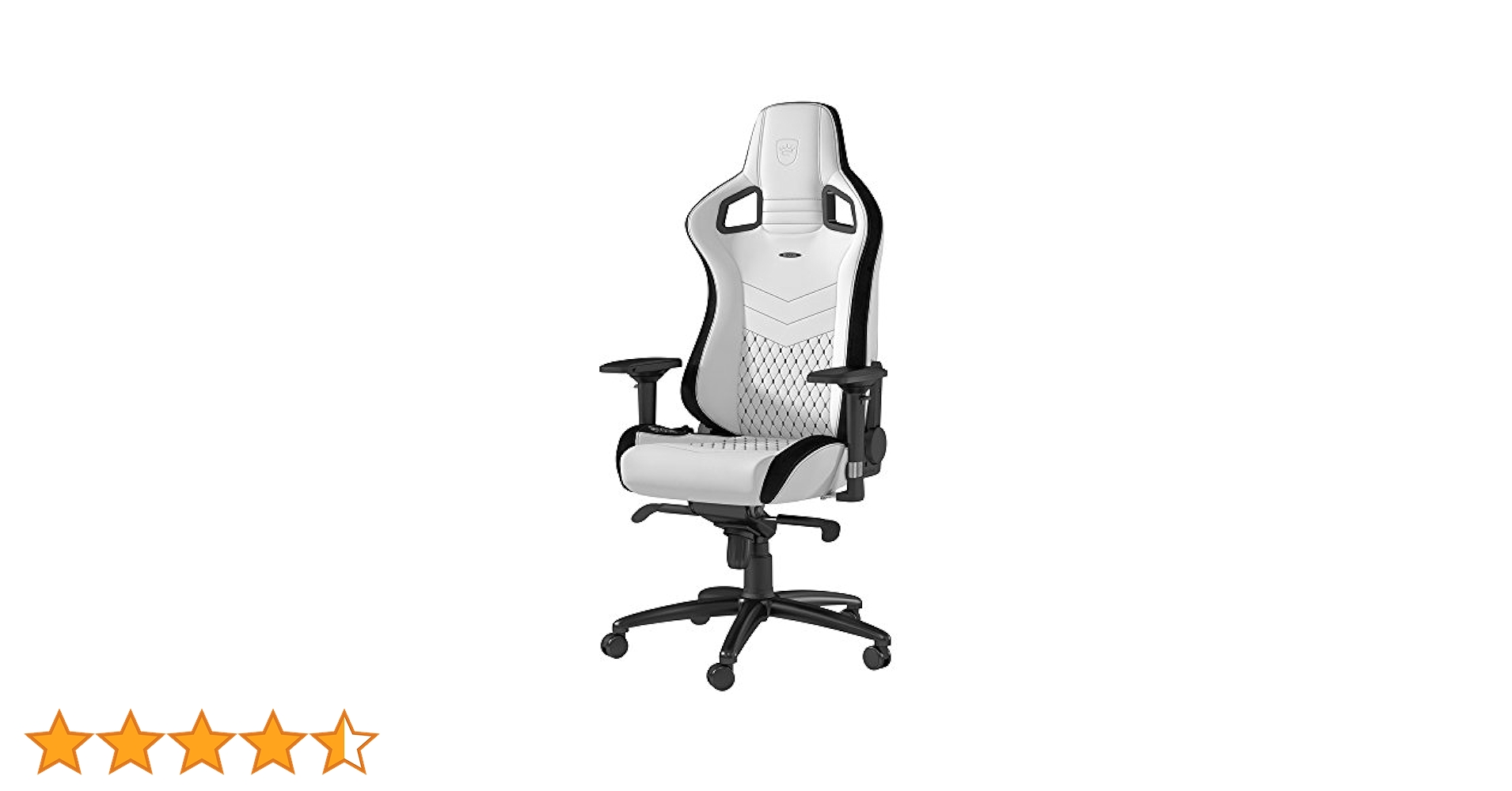 [バッジ] Noblechairs EPICシリーズ　プレミアムホワイト バッジ] Noblechairs EPICシリーズ プレミアムホワイト
